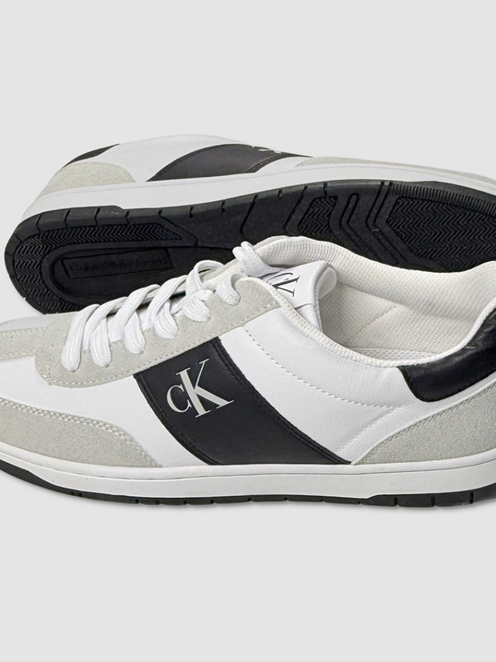 Calvin Klein Denley Shoes / Sneakers - New Mens 10.5 White / Black - #49803-CL2